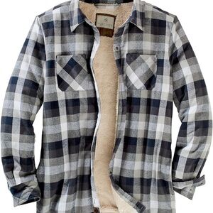 Legendary Whitetails women’s Sherpa-Lined Flannel Shacket Jacket